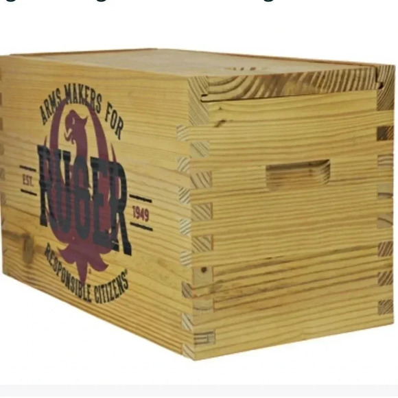 Ruger Vintage Wooden Storage Box - Picture 3 of 4